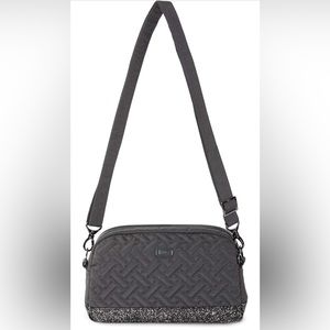 Lug “Punter” Crossbody Bag- Grey/Silver